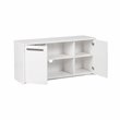 Home Square 2-Piece Set with Writing Desk & Credenza File Cabinet