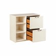 Home Square 2-Piece Set with 2-Door File Cabinet and Hall Tree Shoe Bench