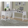 Home Square 2-Piece Set with 2-Door Storage Cabinet and Corner Desk