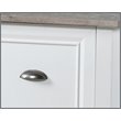 Home Square 2-Piece Set with 2-Door Storage Cabinet and Corner Desk