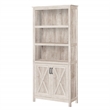 Home Square 2-Piece Set with 2 Door Bookcase and Lateral Filing Cabinet