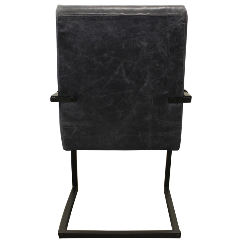 Home Square 9-Piece Set with Square Dining Table and 8 Leather Arm Chairs