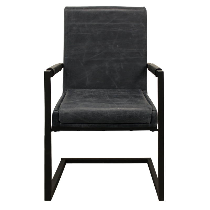 Home Square 9-Piece Set with Square Dining Table and 8 Leather Arm Chairs