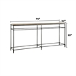 Home Square 2-Piece Set with Round Coffee Table and Sofa Console Table