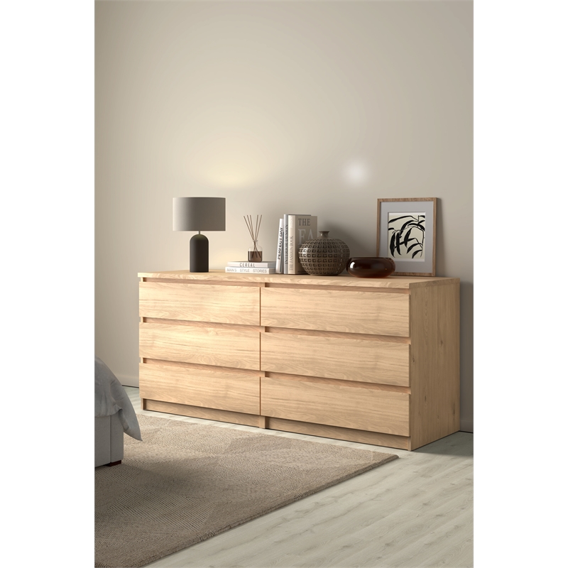 Home Square 3-Piece Set with Double Dresser and 2 Nightstands