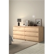 Home Square 3-Piece Set with Double Dresser and 2 Nightstands