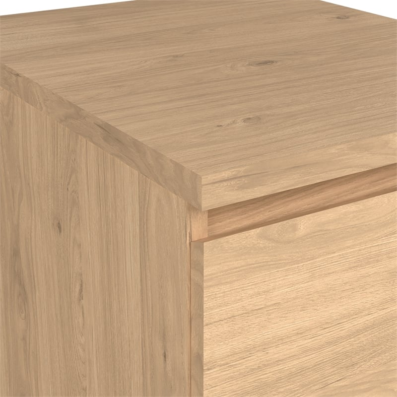 Home Square 2-Drawer Nightstand in Jackson Hickory - Set of 2