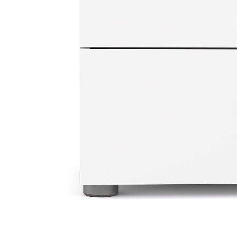Home Square 3-Piece Set with Space Wardrobe & Dresser & Chest in White