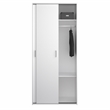 Home Square 2-Piece Set with Space Wardrobe and 4 Drawer Chest in White