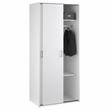 Home Square 2-Piece Set with Space Wardrobe and 4 Drawer Chest in White