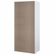 Home Square 2-Piece Set with Space Wardrobe and 4 Drawer Chest in White