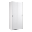 Home Square 2-Piece Set with Space Wardrobe and 4 Drawer Chest in White