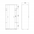 Home Square 2-Piece Set with Space Wardrobe and 4 Drawer Chest in White