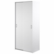 Home Square 2-Piece Set with Space Wardrobe and 4 Drawer Chest in White