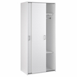 Home Square 2-Piece Set with Space Wardrobe and 4 Drawer Chest in White