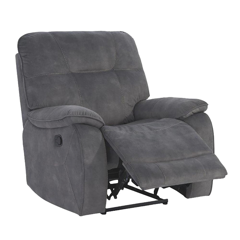Home Square 3-Piece Set with Recliner & Loveseat & Sofa in Shadow Gray