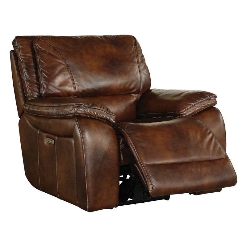 Home Square 3-Piece Set with Power Recliner & Loveseat & Sofa in Burnt Sienna