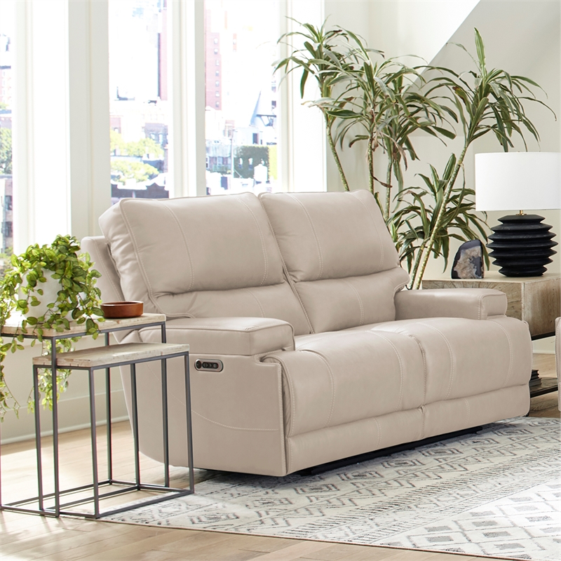 Home Square 3-Piece Set with Power Cordless Recliner & Loveseat & Sofa
