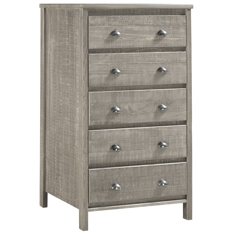Home Square 4-Piece Set with 2 Nightstands & 5-Drawer Chest & 6-Drawer Dresser