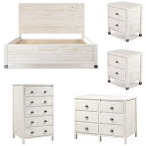 Home Square 5-Piece Set with Queen Bed & 2 Nightstands & Dresser & Chest