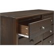 Home Square 2-Piece Set with 5-Drawer Chest & 6-Drawer Dresser in Walnut