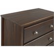 Home Square 2-Piece Set with Queen Platform Bed & 5-Drawer Chest in Walnut