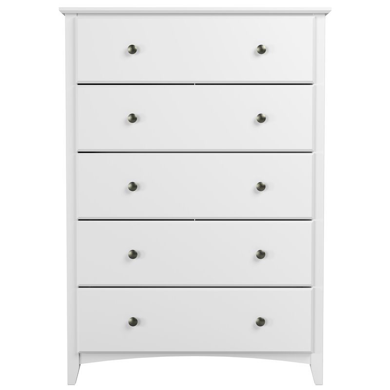 Home Square 3-Piece Set with 2 Nightstands & 5-Drawer Bedroom Chest