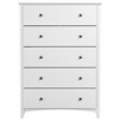 Home Square 3-Piece Set with 2 Nightstands & 5-Drawer Bedroom Chest