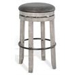 Home Bar and Swivel Bar Stools in Alpine Gray 3 Piece Set