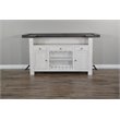 Home Bar and Swivel Bar Stools with Back in European Cottage White 3 Piece Set