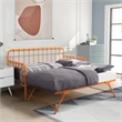 Home Square 2-Piece Set with Daybed with Trundle in Orange & End Table