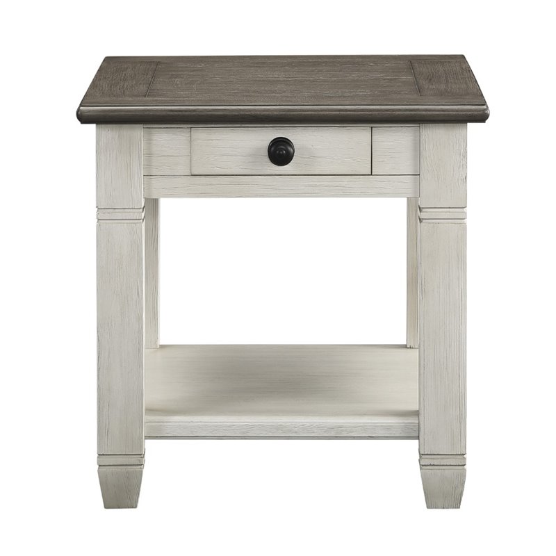 Home Square 2-Piece Set with Daybed with Trundle and End Table