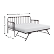 Home Square 2-Piece Set with Daybed with Trundle and End Table