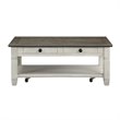 Home Square 2-Piece Set with End Table and Coffee Table in Antique White