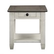 Home Square 2-Piece Set with End Table and Coffee Table in Antique White