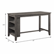 Home Square 5-Piece Set with 4 Counter Stools and Dining Table in Gray