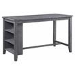 Home Square 5-Piece Set with 4 Counter Stools and Dining Table in Gray