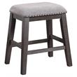 Home Square 5-Piece Set with 4 Counter Stools and Dining Table in Gray