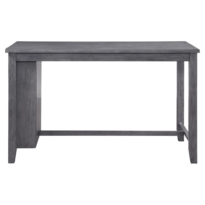 Home Square 5-Piece Set with 4 Counter Stools and Dining Table in Gray