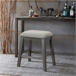 Home Square 5-Piece Set with 4 Counter Stools and Dining Table in Gray