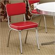 Home Square 5-Piece Set with Dining Table and 4 Faux Leather Dining Chairs