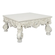 Home Square 2-Piece Set with Square Coffee Table & End Table in Antique White