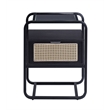Home Square 2-Piece Set with Accent Table and Rectangular TV Stand in Black