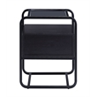 Home Square 2-Piece Set with Accent Table and Rectangular TV Stand in Black