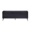 Home Square 2-Piece Set with Accent Table and Rectangular TV Stand in Black