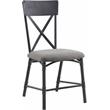 Home Square 7-Piece Set with Wood Dining Table and 6 Side Chairs
