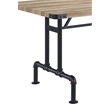 Home Square 7-Piece Set with Wood Dining Table and 6 Side Chairs