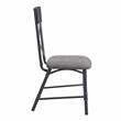 Home Square 7-Piece Set with Wood Dining Table and 6 Side Chairs