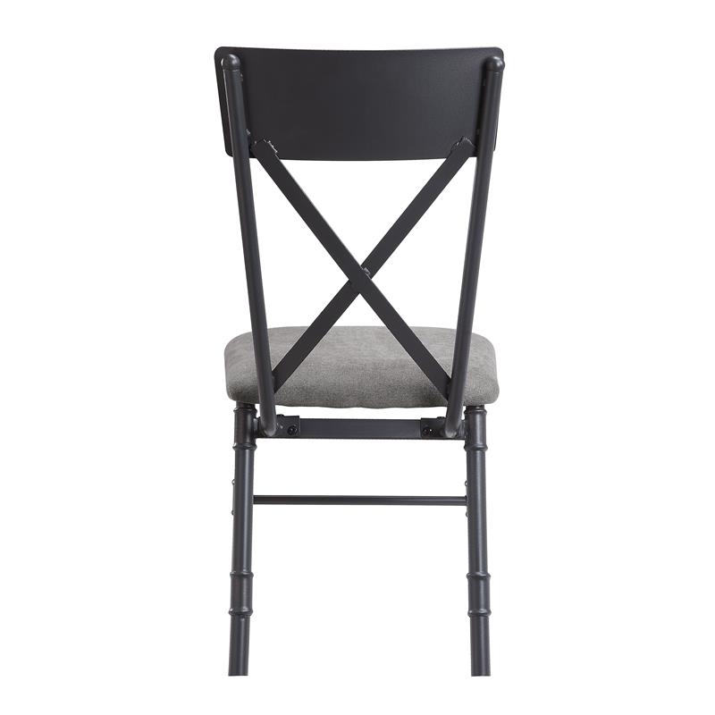 Home Square 7-Piece Set with Wood Dining Table and 6 Side Chairs