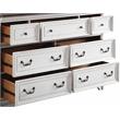 Home Square 2-Piece Set with Frame Mirror and Rectangular Wooden Dresser